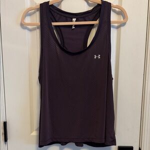 Under Armour Women’s Purple Racerback Singlet Tank Sz XL